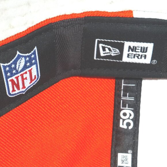 New Era 59Fifty Cleveland Browns NFL Sideline Pinwheel Fitted Hat Size: 7 3/8 - Picture 7 of 8